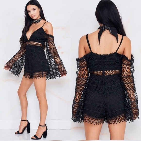 🏖Spring Break Sale 🌞Crochet Romper - Picture 2 of 2